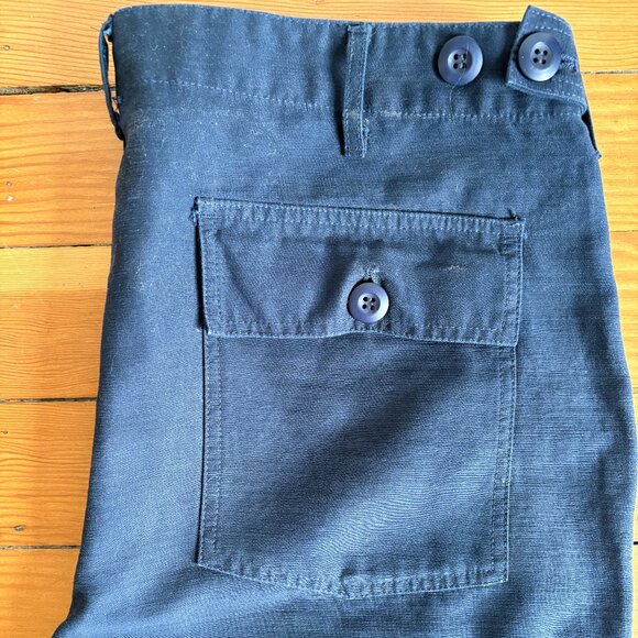 Military Fatigue Pants in Navy Blue - Picture 4 of 7